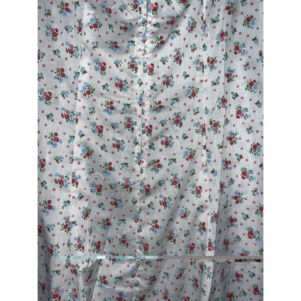 Vtg 1970s Fashion First M Smoller Co Floral Zip Front Shift Dress Size 20.5 Plus - Picture 2 of 7